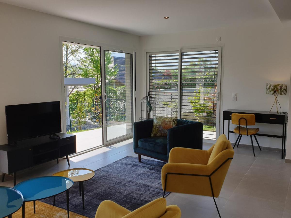 L'Appartement Jardin Avec Vue Montagnes Sévrier Екстериор снимка