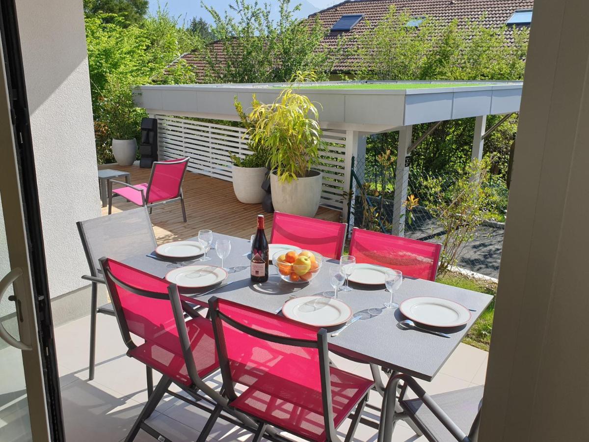 L'Appartement Jardin Avec Vue Montagnes Sévrier Екстериор снимка