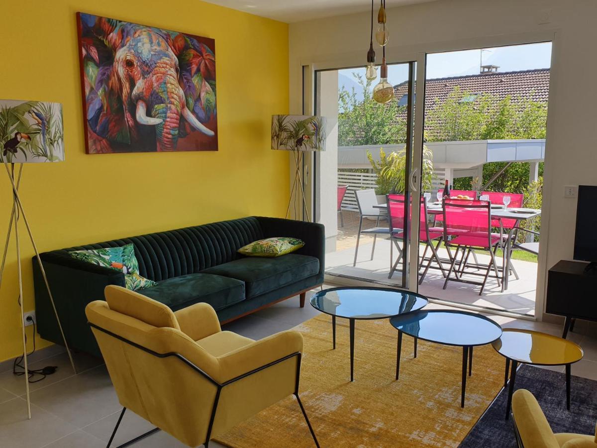 L'Appartement Jardin Avec Vue Montagnes Sévrier Екстериор снимка
