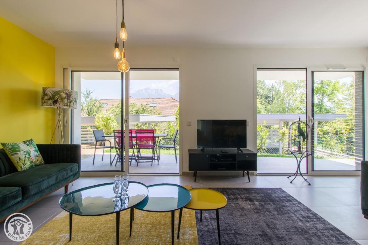 L'Appartement Jardin Avec Vue Montagnes Sévrier Екстериор снимка