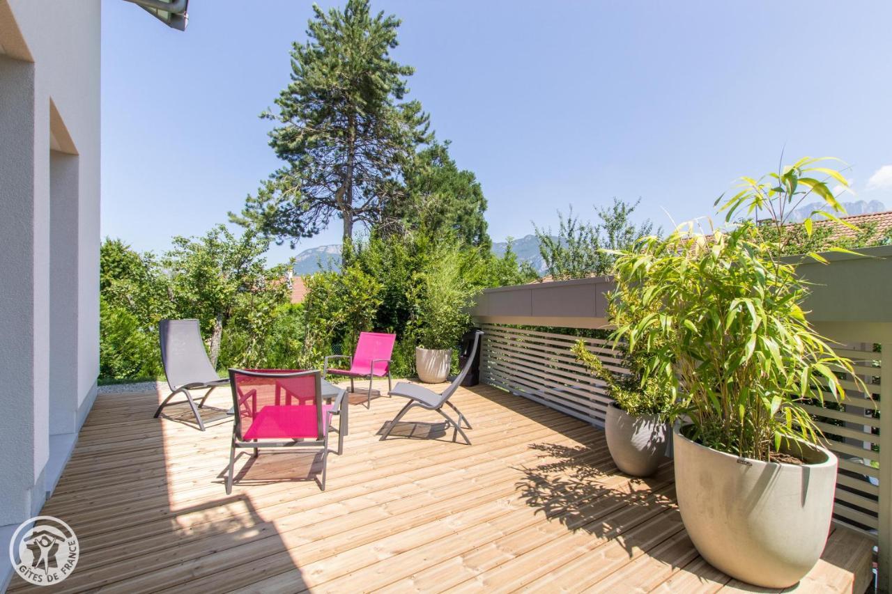 L'Appartement Jardin Avec Vue Montagnes Sévrier Екстериор снимка