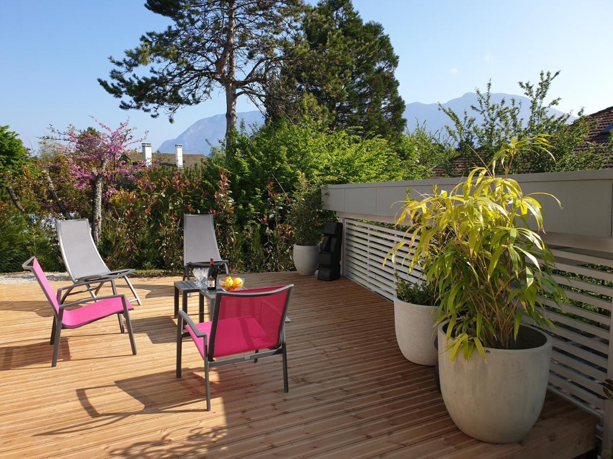 L'Appartement Jardin Avec Vue Montagnes Sévrier Екстериор снимка