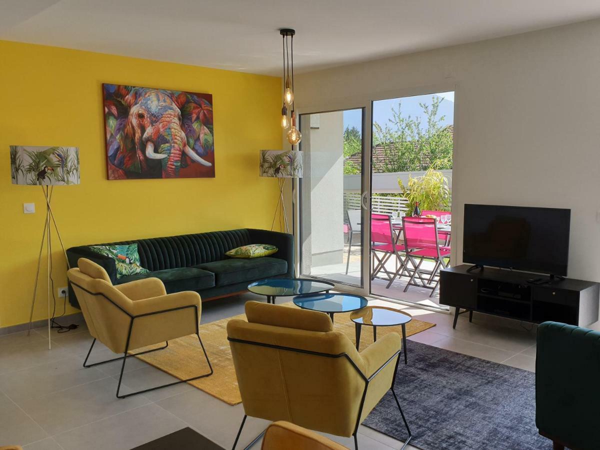 L'Appartement Jardin Avec Vue Montagnes Sévrier Екстериор снимка